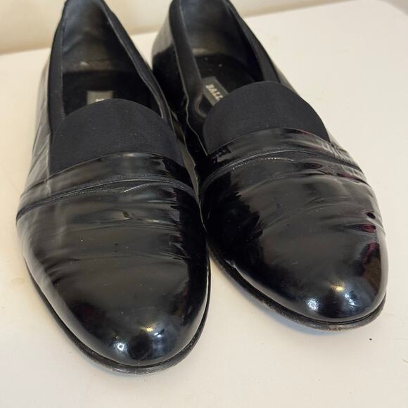 Bally Banner Dress Shoes Mens 10.5M Black Patent Leather Formal Business Italy main image 5